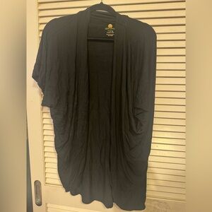 Lily Lotus Black Drape Blouse